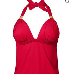 Venus - red goddess Tankini bathing suit top